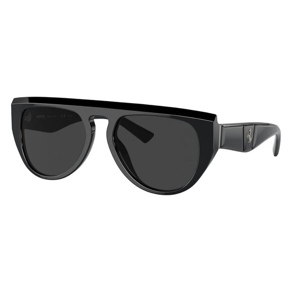 New FERRARI SCUDERIA Black Polarised Aviator FH2005U 701/48 Sunglasses Women - Picture 1 of 6